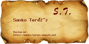 Sanko Teréz névjegykártya